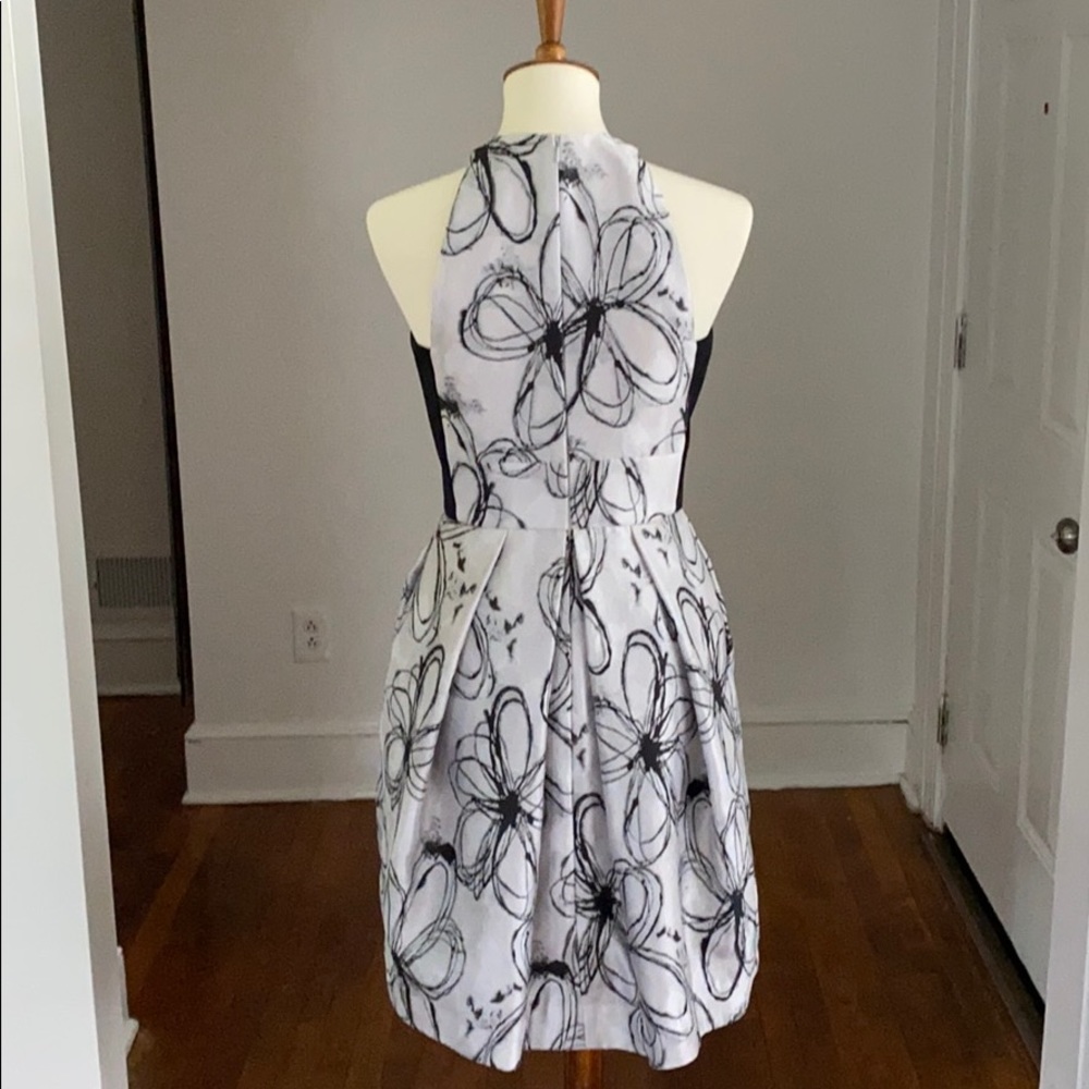Carmen Marc Valvo Fit and Flare Dress Sz 4 - Picture 2 of 6